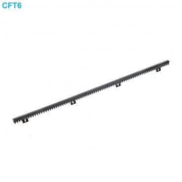 Cremalieră CFT6 nylon cu inserție metalică pentru porți culisante