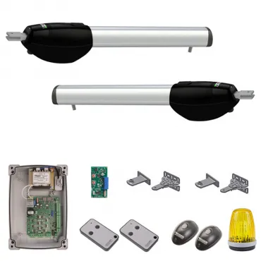 Kit automatizare poartă batantă Roger Technology KIT BE/210, Brushless 24V, 2 x 2,5 m, max. 300 kg/canat
