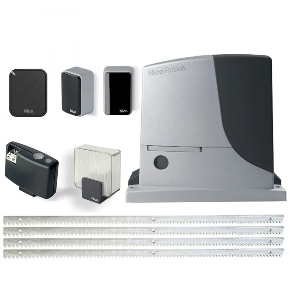 Automatizare poartă culisantă Nice Robus1000 RB1000KIT Full pentru porți 1000 kg