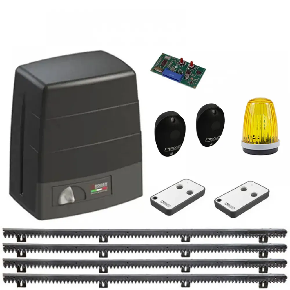 Kit automatizare poartă culisantă Roger Technology BM30/310/HS/F Brushless High Speed – 400 kg, 24V, utilizare intensivă